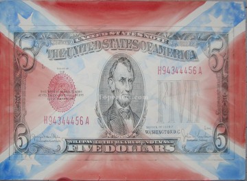 Temporary Pics of Custom Orders Painting - US dollars cash gouache pencil 2